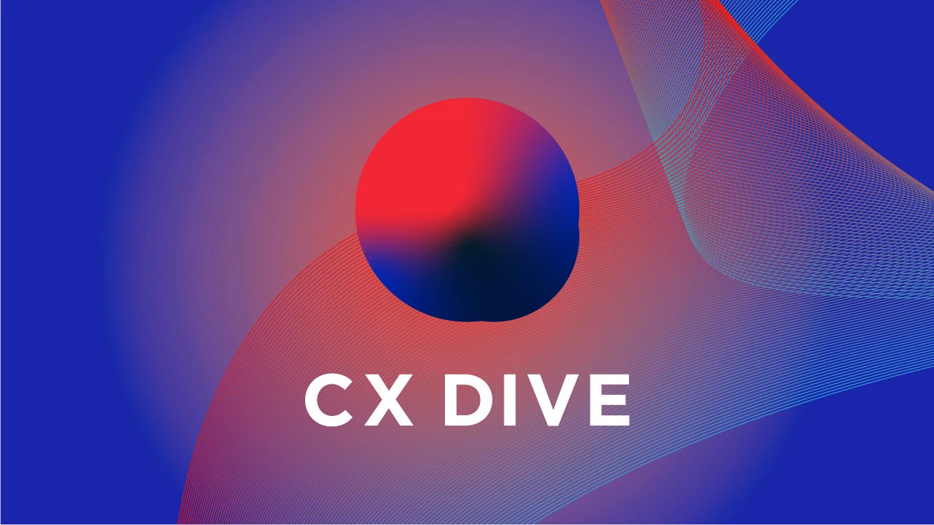 赤と青の球体のシンボルと、CX DIVEの文字を配したキービジュアル。